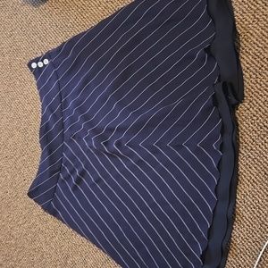 Lauren ralph lauren plus pin striped circle skirt
